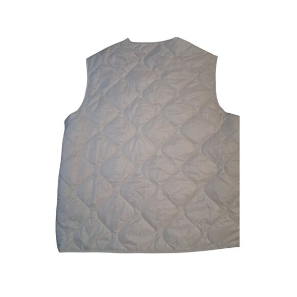 ASOS DESIGN Women's size 10 Oversized Quilted Collarless Gilet Casual Prep Vest - Picture 6 of 9